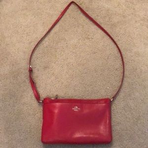 Red Coach Crossbody Purse